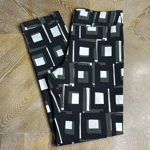KRAZY LARRY Black Print Pull On Pant 8
